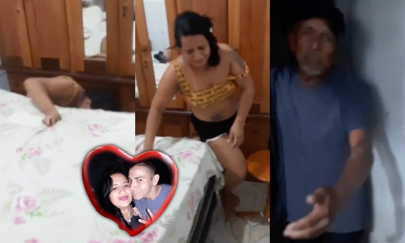 Marido flagra a esposa com a `boca na botija do vizinho´ e vídeo viraliza; assista