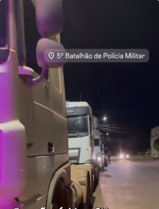 PM encontra caminhões furtados após golpe com ‘disfarce de negócio’ em Rondonópolis; veja vídeo