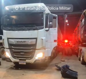 Vídeo mostra PM recuperando mais duas carretas após golpe com ‘disfarce de negócio’ em Rondonópolis