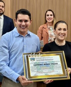 Leandro Viegas recebe Título de Cidadão Rondonopolitano por contribuição ao agronegócio e desenvolvimento sustentável