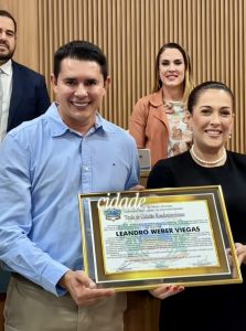 Leandro Viegas recebe Título de Cidadão Rondonopolitano por contribuição ao agronegócio e desenvolvimento sustentável