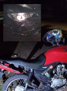 Motociclista fica ferido após invadir a preferencial e colidir em SUV em Rondonópolis; veja imagens