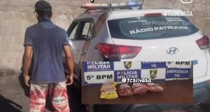 ‘Viciado’ em picanha e desiludido com a promessa, homem é preso pela 3º vez furtando carne em Rondonópolis