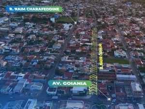 Alerta aos motoristas para mudança de sentido de rua no residencial Buriti