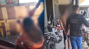 Homem é preso após raspar a cabeça da ex por suspeitar de traição e diz que só não matou por temer o CV; vídeo