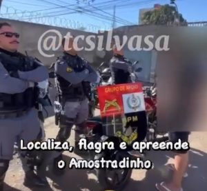 Influencer de Rondonópolis do “Ram Dam Dam Dam” se dá mal ao ser flagrado pelo GAP empinando moto; vídeo
