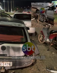 Engavetamento entre quatro veículos deixa feridos na Avenida dos Estudantes em Rondonópolis; vídeo