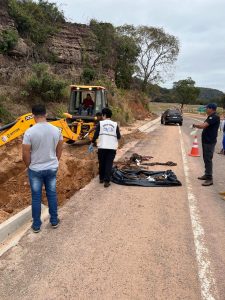 Trabalhadores encontram corpo em estado de decomposição enterrado e amarrado em Rondonópolis
