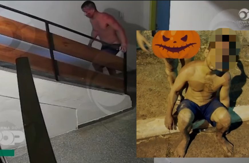 Homem desorientado e ensanguentado leva salve e invade apartamento em MT; vídeo