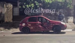 ‘Virado’ na cachaça, motorista invade preferencial e causa acidente em Rondonópolis; vídeo