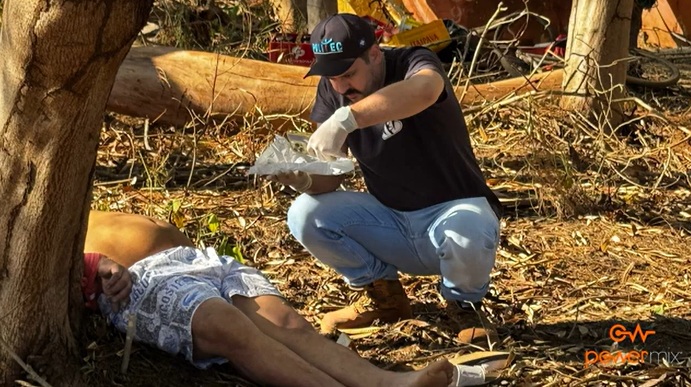 Homem é encontrado com as mãos amarradas e executado com dois tiros na cabeça em MT; imagens fortes