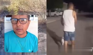 Homem é assassinado a facadas junto com sua cachorrinha e população fica chocada; vídeo forte