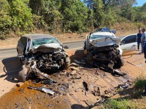 Dois motoristas morrem em terrível colisão na BR-163 em MT