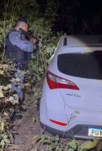 Morador é amarrado por dupla armada e tem carro roubado em Rondonópolis; vídeo mostra FT recuperando veículo