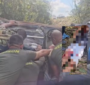 Vídeo forte mostra Gefron-MT salvando vítimas de grave acidente na BR-364
