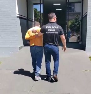 Vídeo mostra prisão de homem que espancou a ex-grávida em Rondonópolis
