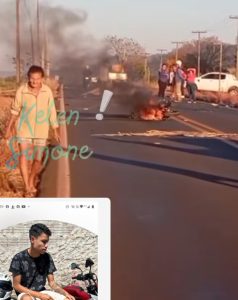 Jovem motociclista morre carbonizado após violenta colisão em rodovia de MT; vídeo