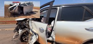 Motorista morre em forte colisão entre Uno e SW4 após forçar ultrapassagem em MT; vídeo