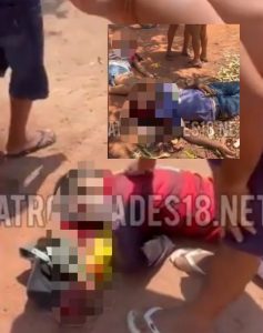 Após se envolverem em pancadaria, pai e filho são executados no meio da rua; vídeo forte mostra mortos e desespero