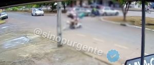 Vídeo mostra idosa sendo brutalmente atropelada por motociclista em MT