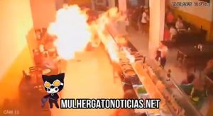 Explosão em churrascaria causa pânico e deixa sete pessoas feridas; assista