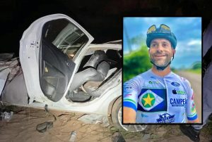 VÍDEO | Secretário morre após carro capotar e cair de ponte em MT; esposa morre horas depois no Hospital Regional