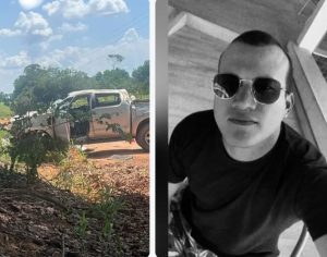 Namorado tenta evitar acidente, é lançado para fora do carro e morre na hora em MT