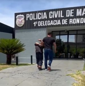 Vídeo mostra a prisão de monstro que espancou a namorada de 16 anos grávida em Rondonópolis