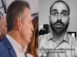 Após críticas, Eduardo Bolsonaro chama Mauro Mendes de “político bosta” e cobra posição na anistia; vídeo