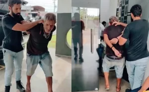 Idoso mata 2 homens após discussão durante bebedeira em MT; vídeo mostra prisão