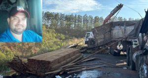 Motorista de carreta morre preso ás ferragens após colisão na Serra da Petrovina