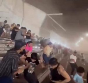 Ventania arranca estrutura e causa pânico no autódromo recém-inaugurado pelo Governo de MT; vídeos