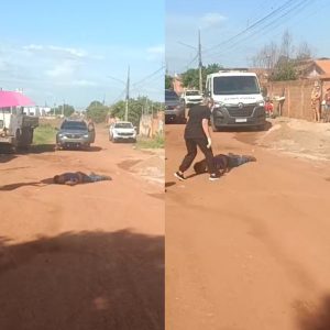 Homem é cruelmente assassinado com diversos tiros enquanto saía de casa em MT; vídeo