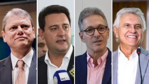 Tarcísio, Ratinho, Zema e Caiado saem em defesa de Bolsonaro e criticam Moraes
