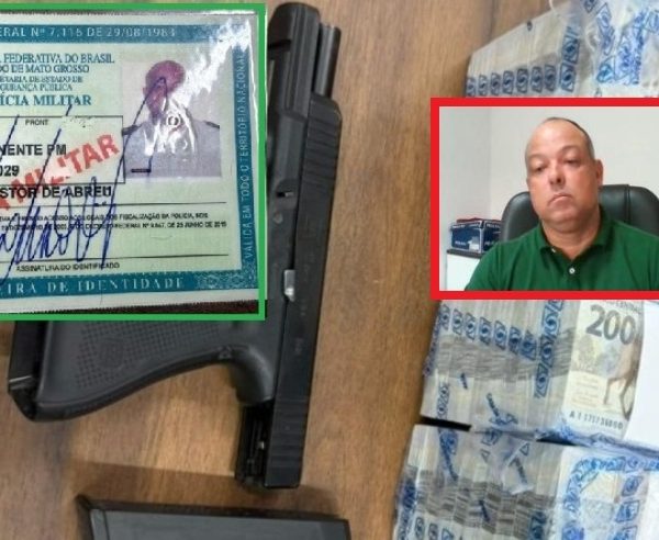 Lavou R$ 66 milhões: PM flagrado em Rondonópolis com R$ 800 mil tem prisão mantida pela Justiça