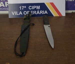 Bêbado invade casa, ameaça morador de morte com faca e sai pra beber em Rondonópolis