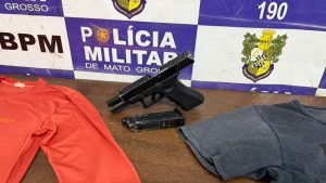 Dupla planeja roubo, foge da PM e garupa fica estropiado após queda de moto em Rondonópolis