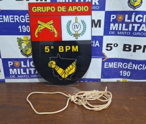 Pessoa com corda no pescoço tenta se matar e é salva pela PM em Rondonópolis