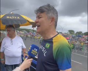 Medeiros participou do ato final da Caminhada da Liberdade em Brasília