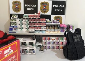 Mãe e filho acabam presos após Polícia Civil apreender mais de 600 cigarros eletrônicos em Rondonópolis; vídeo
