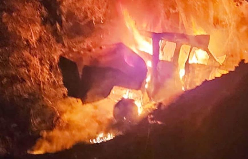 Casal morre carbonizado após colidir Amarok em MT; vídeo