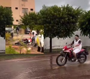 Amostradinho foge da PM, cai três vezes e acaba detido após perseguição em Rondonópolis; vídeo viraliza