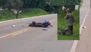 Acidente deixa motociclista ferido na MT-130 em Rondonópolis; vídeos