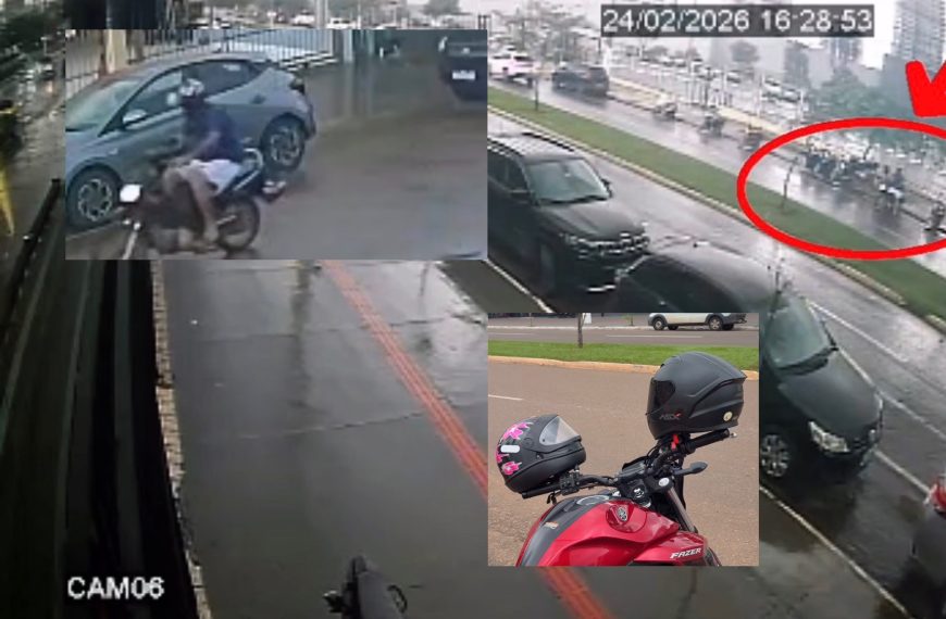 Página escancara ‘larápio’ de capacetes no shopping, expõe moto e caso viraliza em Rondonópolis; vídeos