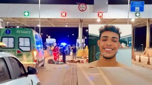 Família socorre jovem após afogamento, mas ele morre em meio à via em pedágio em MT; vídeo forte
