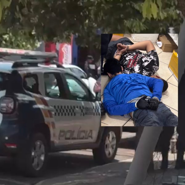Assaltantes aterrorizam clientes e funcionários em loja e acabam presos pela PM em Rondonópolis; vídeo