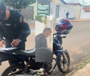 Menor pega moto pra pagar de “gatão” em escola, empina e acaba apreendido em Rondonópolis; vídeo