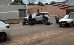 Perseguição a suspeitos termina com PMs feridos em grave acidente em Rondonópolis; imagens