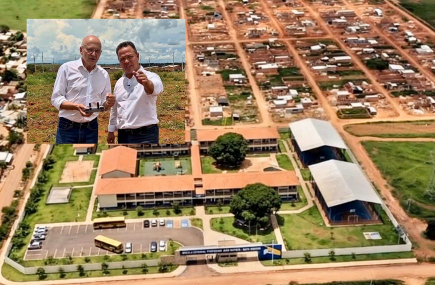 “ULTRA-MODERNA” | Ao lado de Pivetta, Cláudio comemora nova escola estadual integrada no Alfredo de Castro