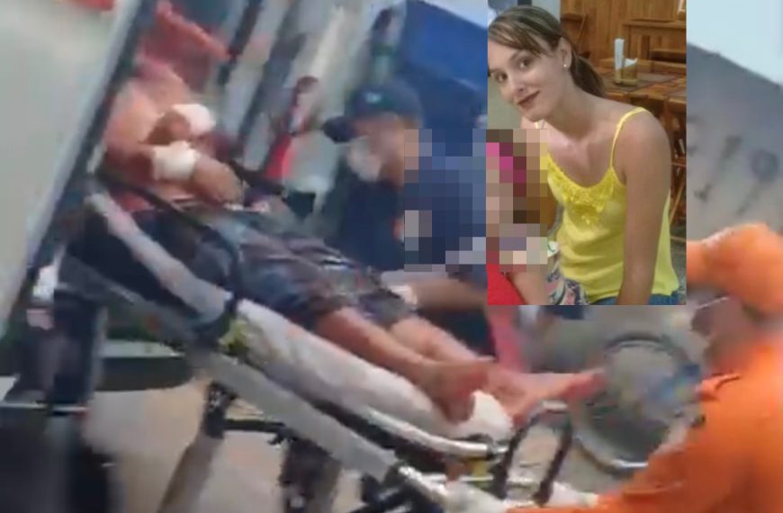 Homem matou ex a facadas e tentou suicídio após separação do casal em Rondonópolis; vídeo mostra socorro ao suspeito